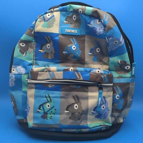 Fortnite Kids 18" Multiplier Backpack Blue Llama Loot Pinata School Bag - Picture 1 of 6